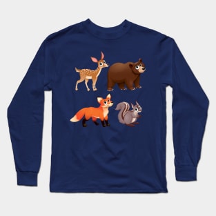 Forest Animals Long Sleeve T-Shirt